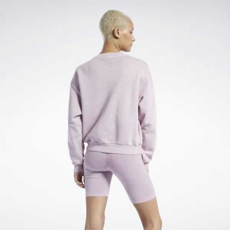 Purple Reebok Classics Natural Dye Sweatshirt | WDO-240716