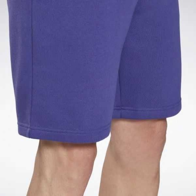 Purple Reebok Identity Fleece Shorts | DKT-719865