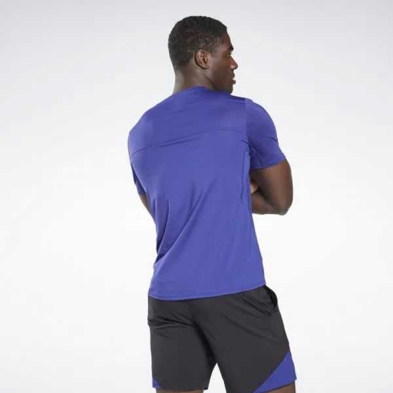 Purple Reebok Les Mills BodyPump ACTIVCHILL Athlete T-Shirt | TDL-785134