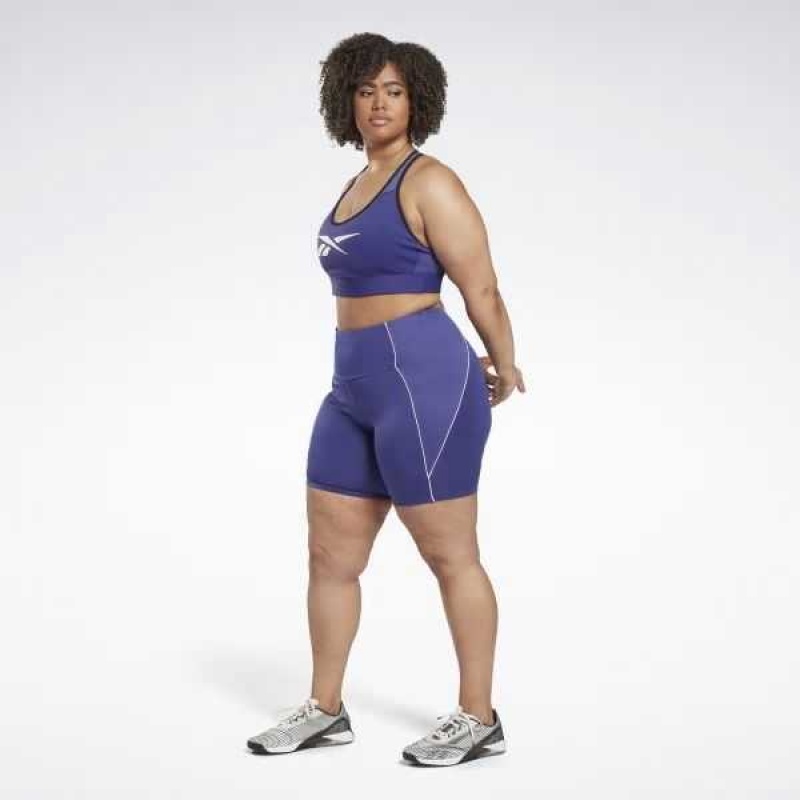 Purple Reebok Workout Ready Poly Shorts | BPM-640958