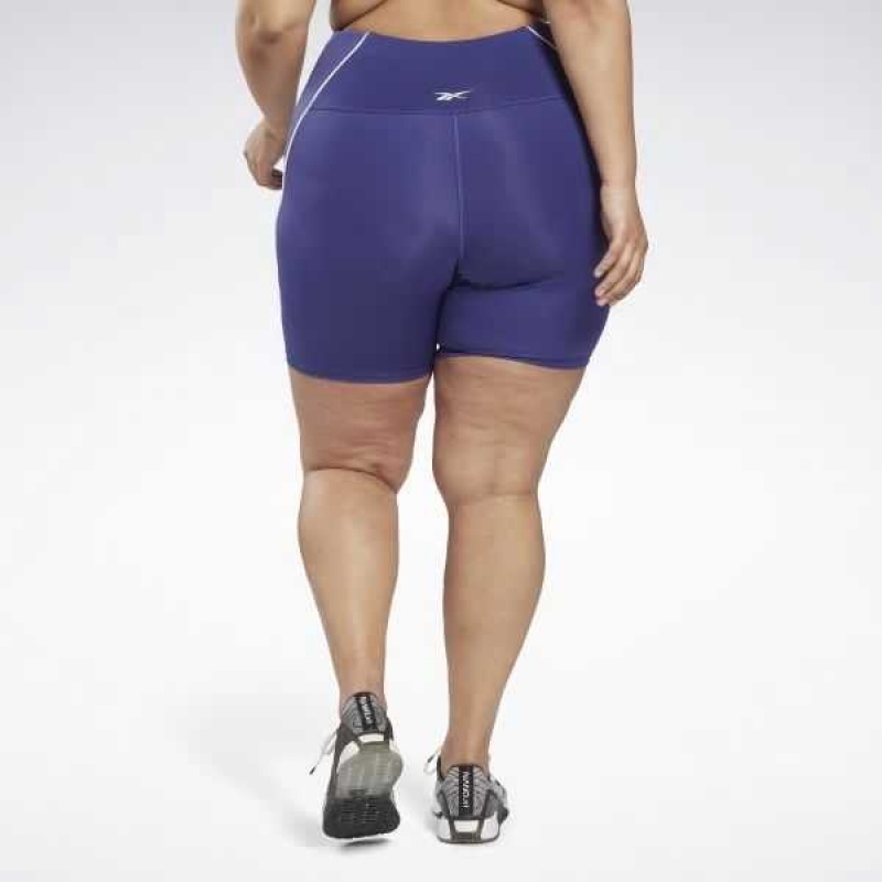 Purple Reebok Workout Ready Poly Shorts | RNL-482703