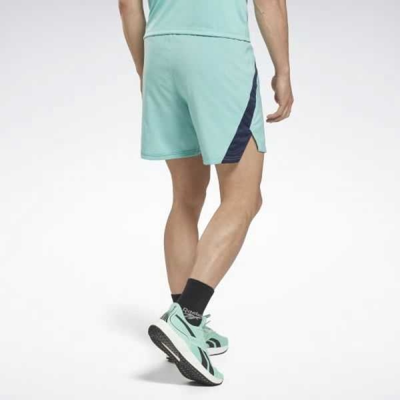 Turquoise Reebok Running Shorts | GOS-968154