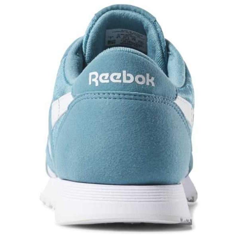 Turquoise / White Reebok Classic Nylon Color Shoes | VEW-287540