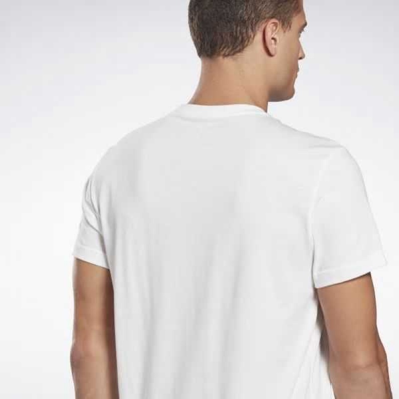 White Reebok Identity T-Shirt | RNX-376048