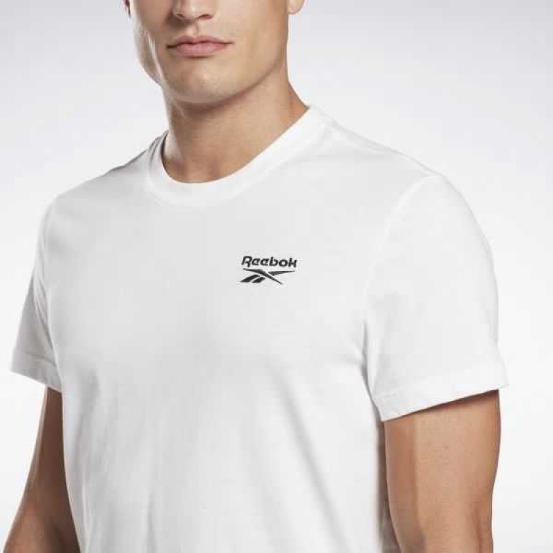 White Reebok Identity T-Shirt | RNX-376048
