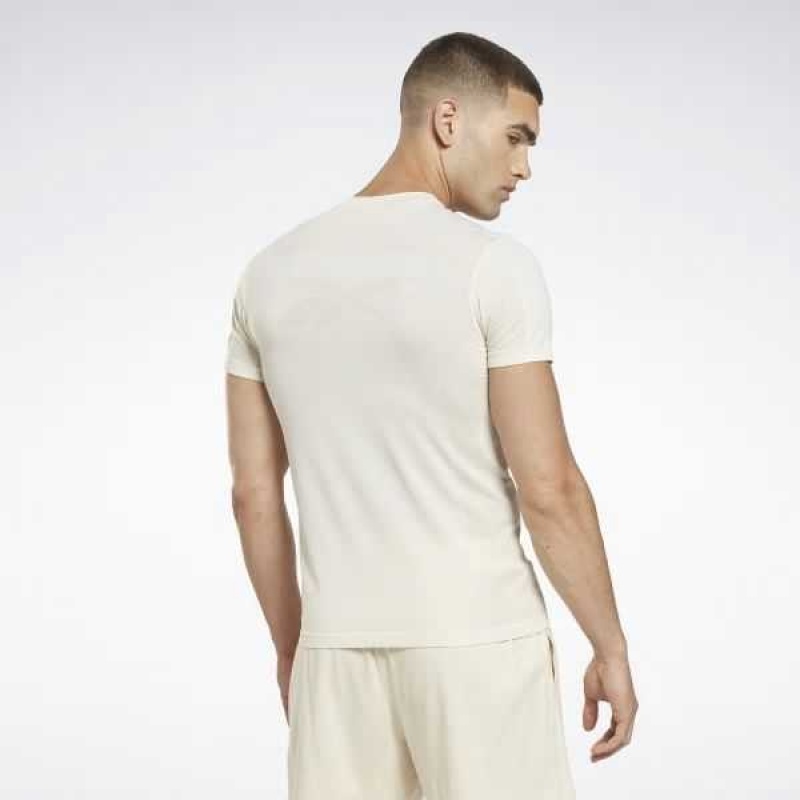 White Reebok Les Mills Myoknit T-Shirt | BPU-293601