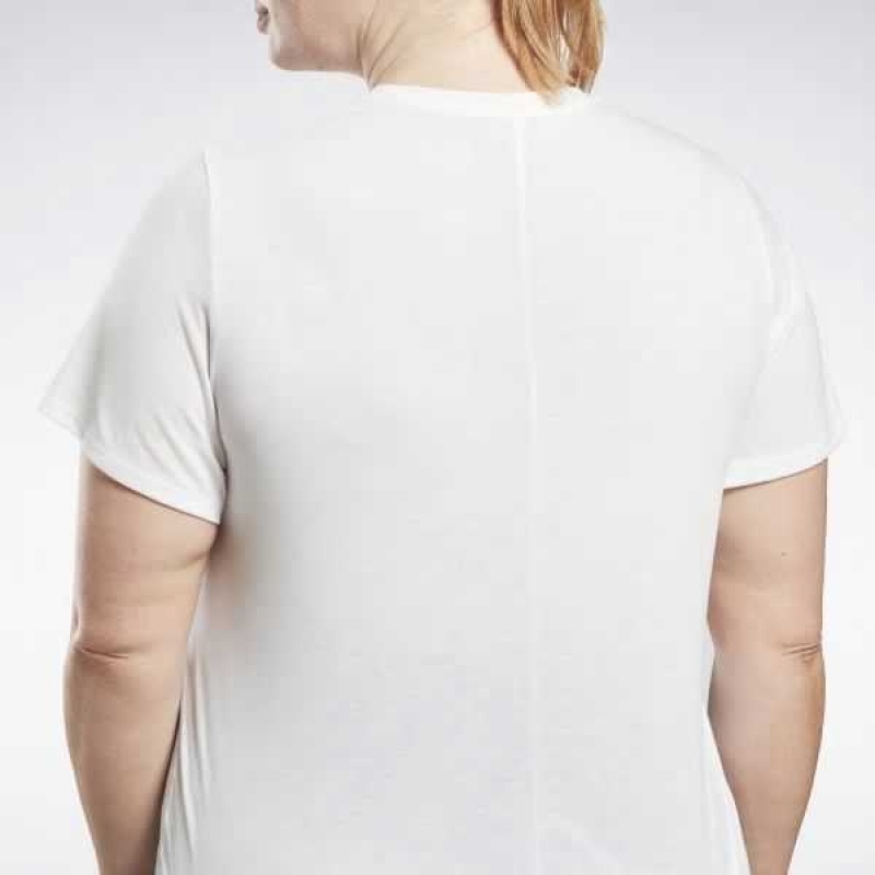 White Reebok Workout Ready Supremium T-Shirt | BQR-123704