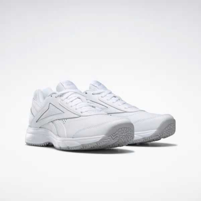 White / Grey / White Reebok Work N Cushion 4.0 Shoes | VGO-913865