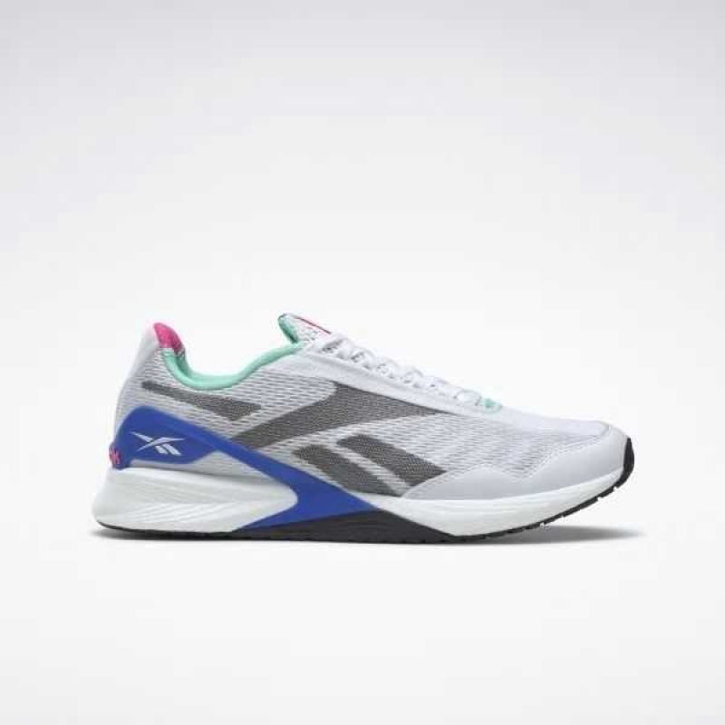 White / Mint / Blue Reebok Speed 21 TR Training Shoes | UOW-438197