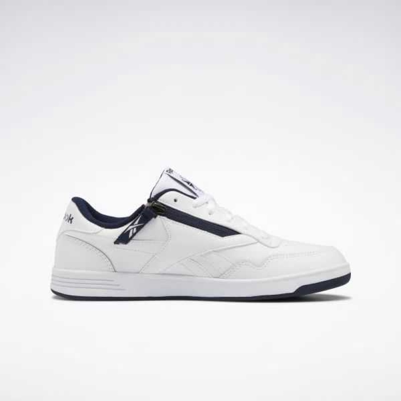 White / Navy / White Reebok Club MEMT Parafit Shoes | VBX-831962
