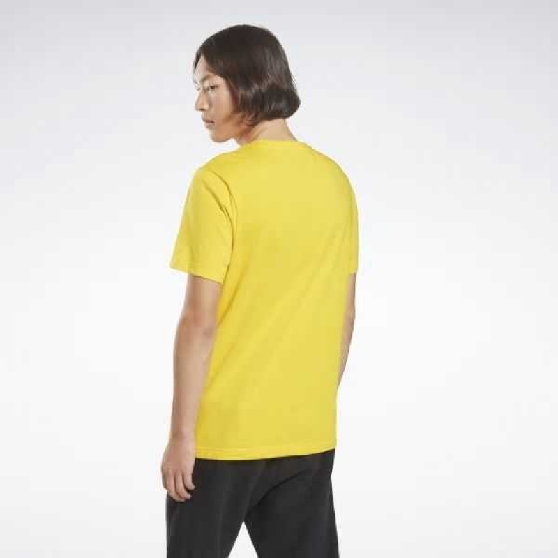 Yellow Reebok Identity Big Logo T-Shirt | IDC-852091
